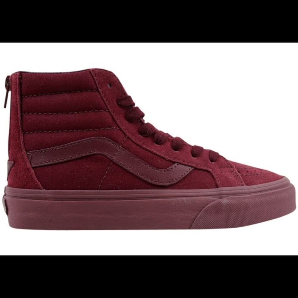 Vans SK-8 Hi Zip Monochrome Port Royale Suede